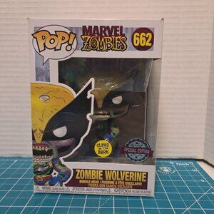 Funko POP Marvel Comics Zombies Zombie Wolverine GITD 662 Vinyl Figure
